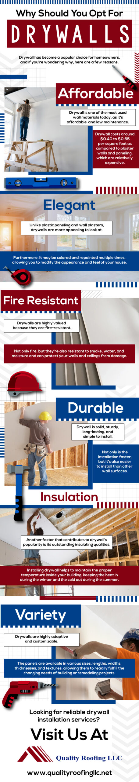 Why Should You Opt For Drywalls - Infograph