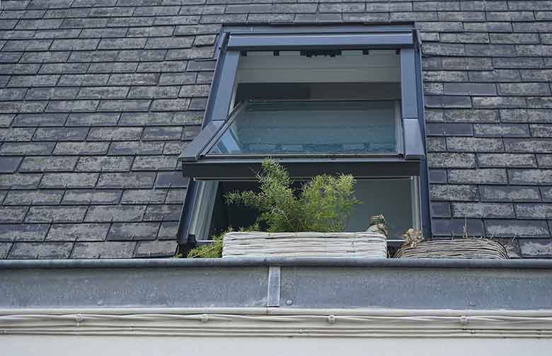roof with a window